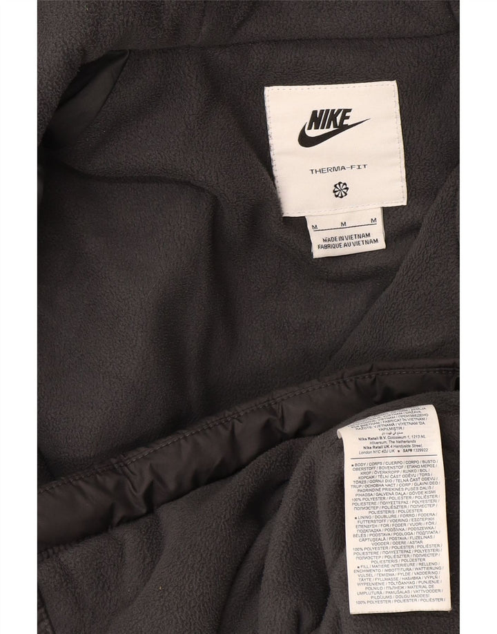 Ανδρικό μπουφάν με κουκούλα Nike UK 38 με μεσαίο γκρι πολυεστέρα