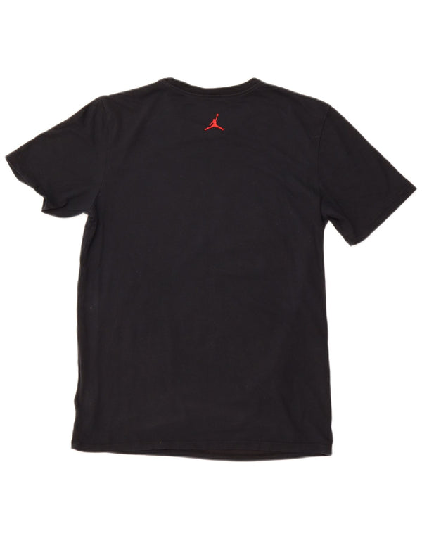 JORDAN Ανδρικό γραφικό T-Shirt Top Small Black Cotton Sports