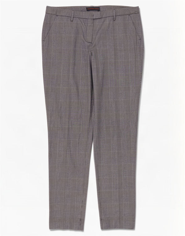 Trussardi Γυναικείο Slim παντελόνι Chino IT 44 Medium W32 L31 Blue Houndstooth