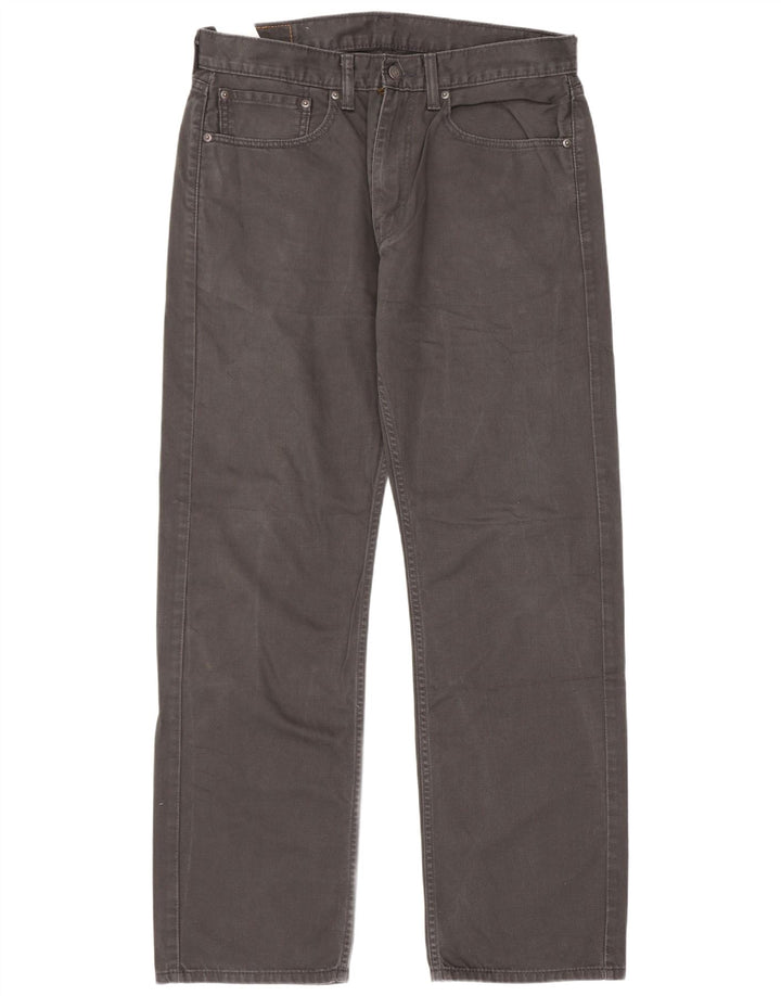 Levi's Mens 505 Straight Jeans W34 L32 Γκρι βαμβακερό
