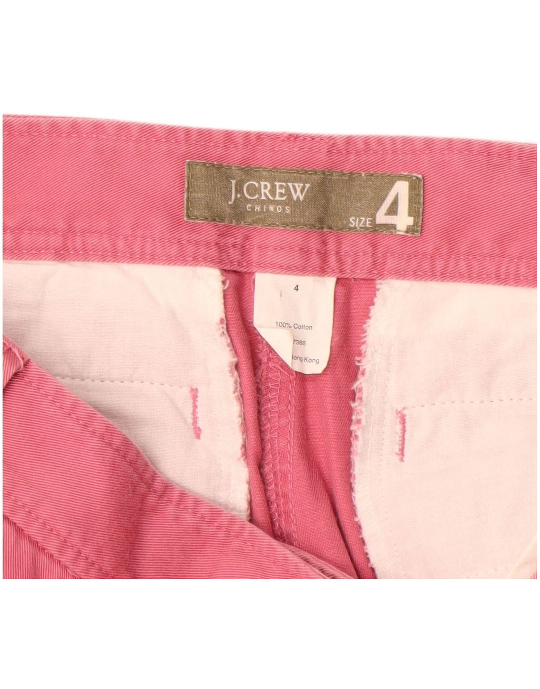 J. CREW Γυναικείο ίσιο παντελόνι Chino US 4 Small W28 L26 Pink Cotton
