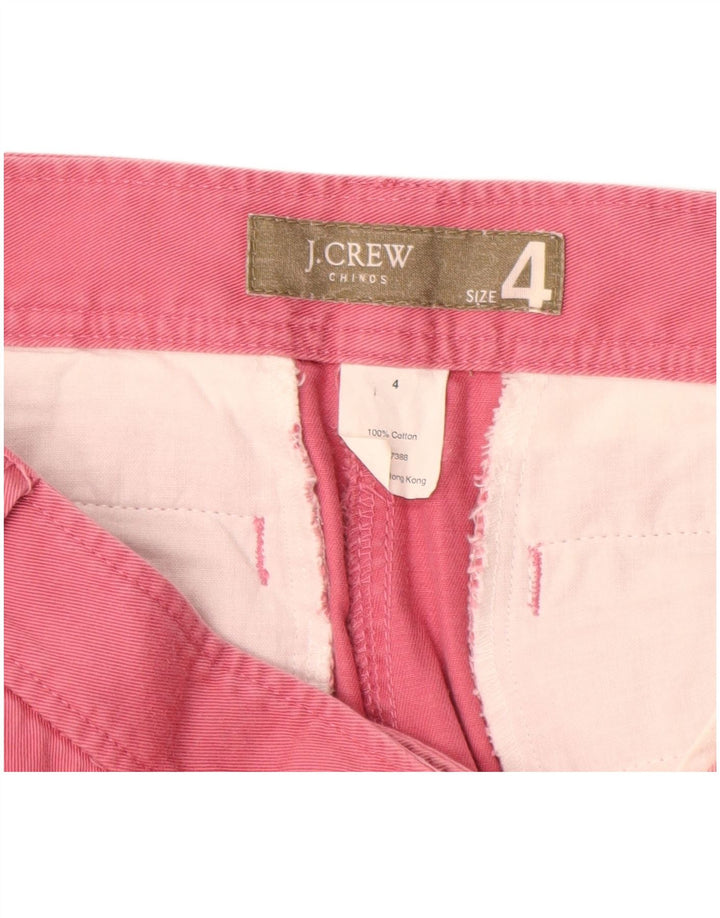 J. CREW Γυναικείο ίσιο παντελόνι Chino US 4 Small W28 L26 Pink Cotton