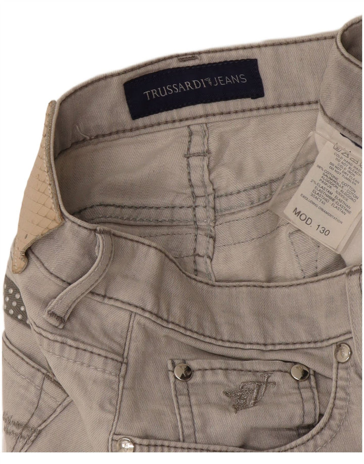 Γυναικείο τζιν Trussardi ίσιο W30 L27 Γκρι βαμβακερό