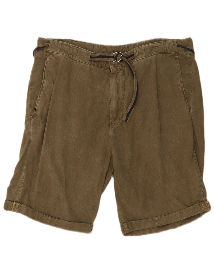 Zara Ανδρικό σορτς Chino EU 40 Medium W31 Χακί βαμβακερό