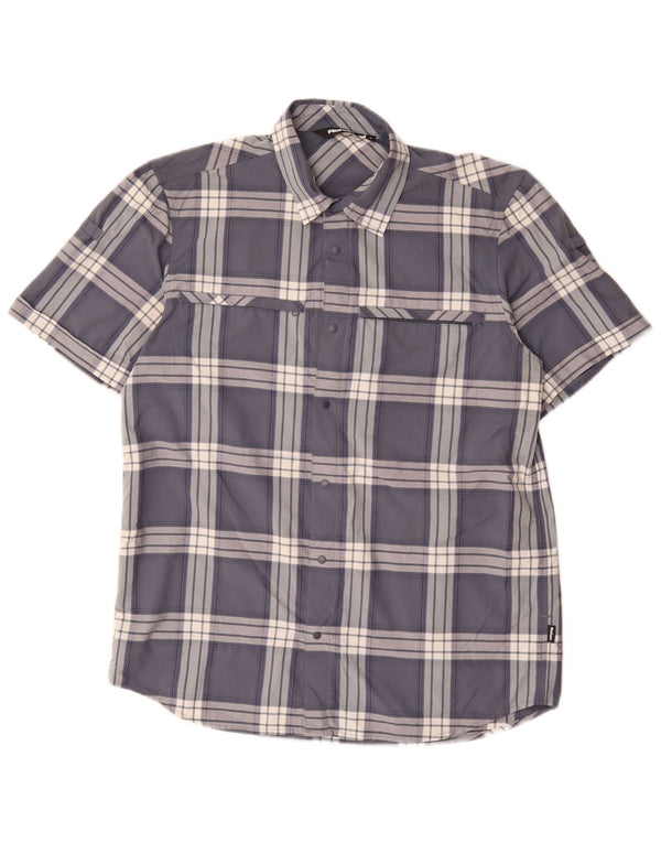 Ανδρικό κοντομάνικο πουκάμισο Rohan Small Blue Check Polyamide