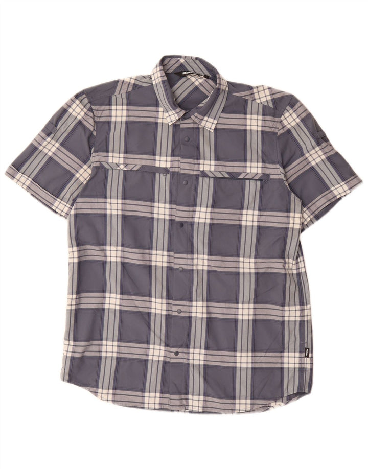 Ανδρικό κοντομάνικο πουκάμισο Rohan Small Blue Check Polyamide