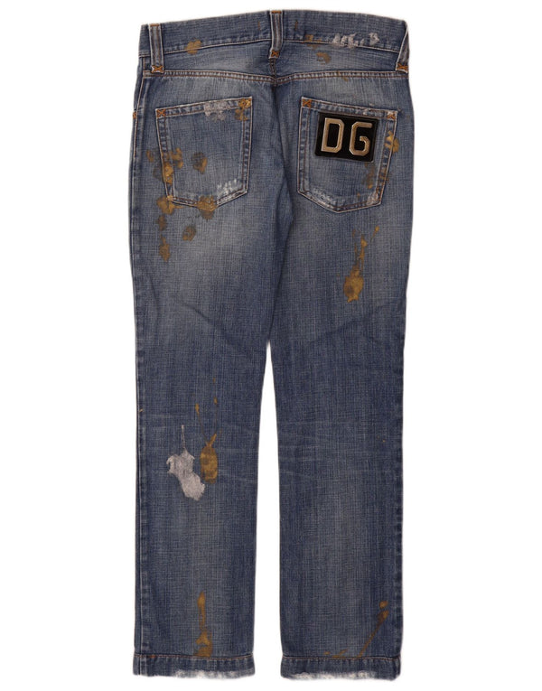 Dolce & Gabbana γυναικεία ίσια τζιν IT 46 Large W32 L32 Blue Flecked