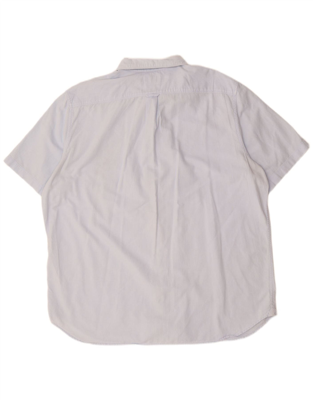 TIMBERLAND Ανδρικό κοντομάνικο πουκάμισο με κανονική εφαρμογή 3XL μπλε βαμβακερό