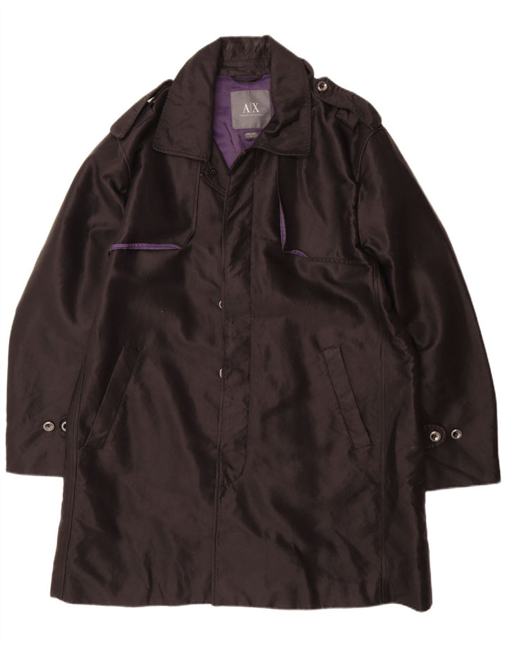 Armani Exchange Ανδρική καμπαρντίνα UK 42 XL Μαύρο βαμβακερό