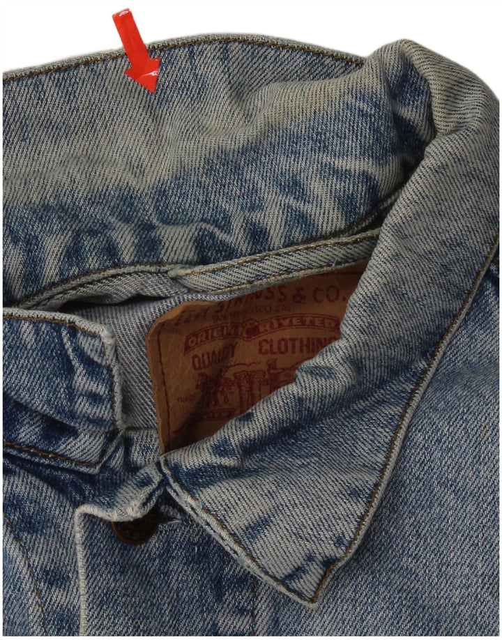 Ανδρικό τζιν μπουφάν Levi's UK 38 Medium Blue Cotton