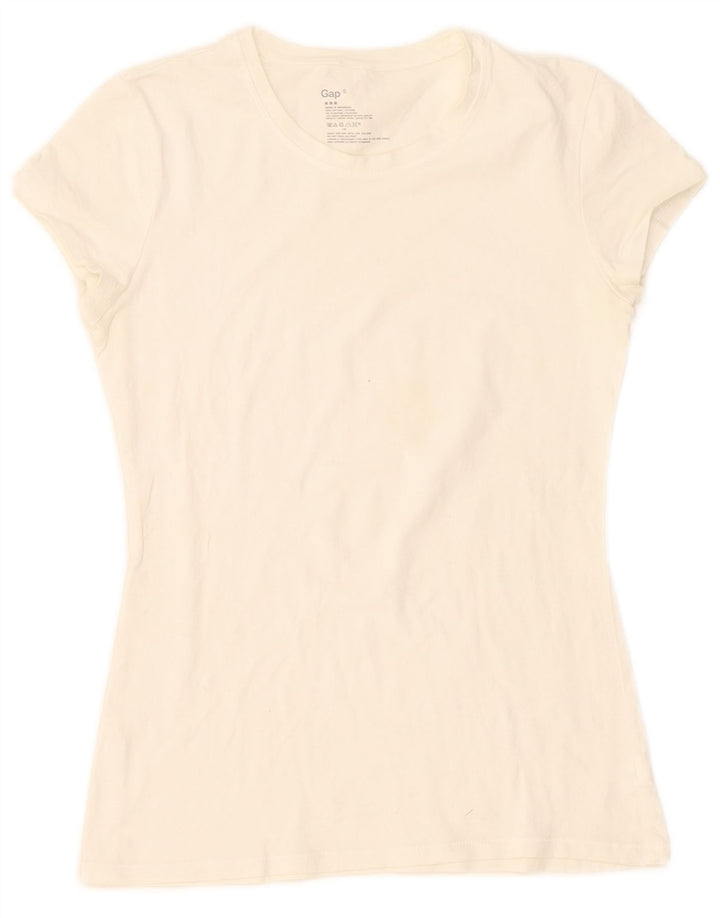 Gap Γυναικείο T-Shirt Top UK 10 Small White Βαμβακερό