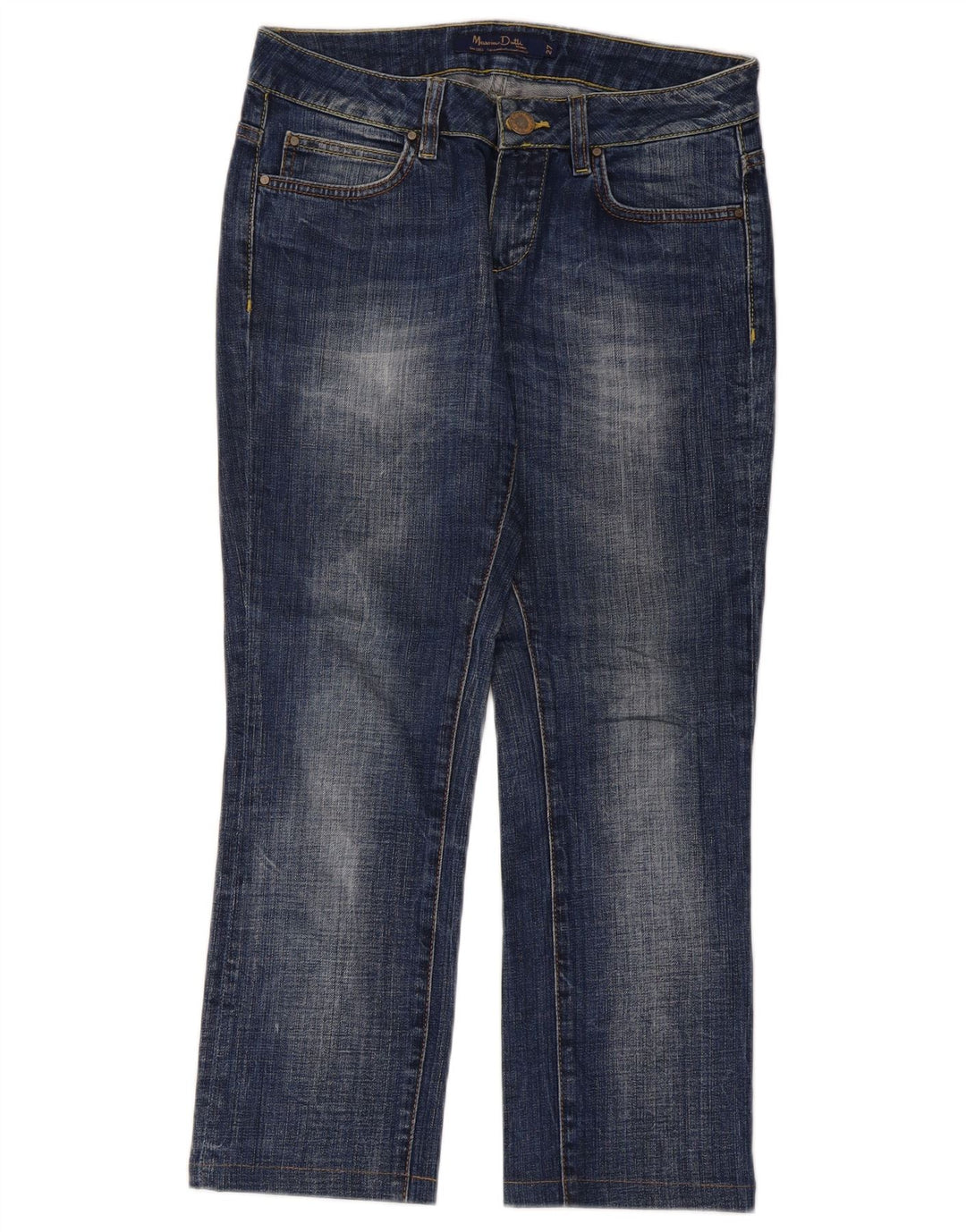 Massimo Dutti Γυναικείο Cropped Jeans W27 L25 Blue Cotton