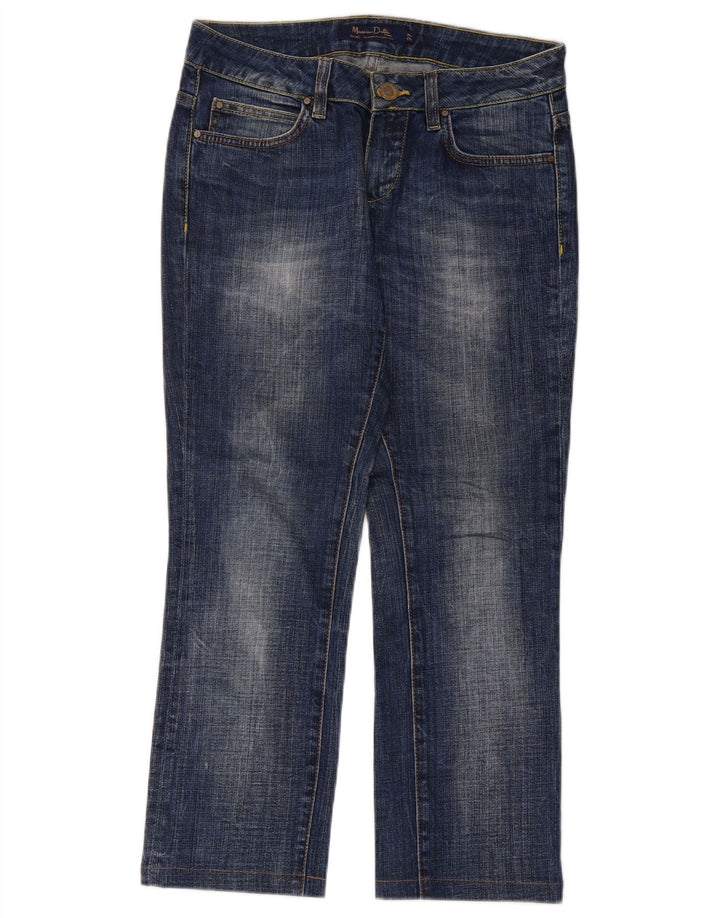 Massimo Dutti Γυναικείο Cropped Jeans W27 L25 Blue Cotton
