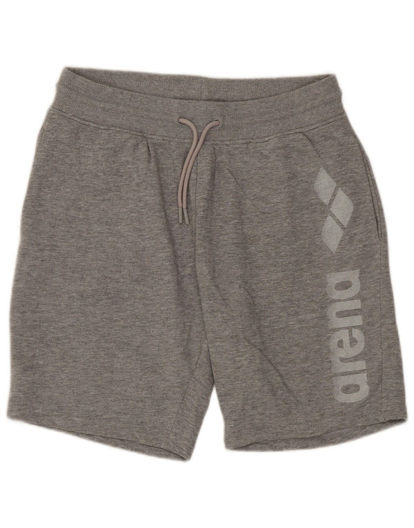 Γυναικείο γραφικό αθλητικό σορτς Arena UK 10 Small γκρι βαμβακερό