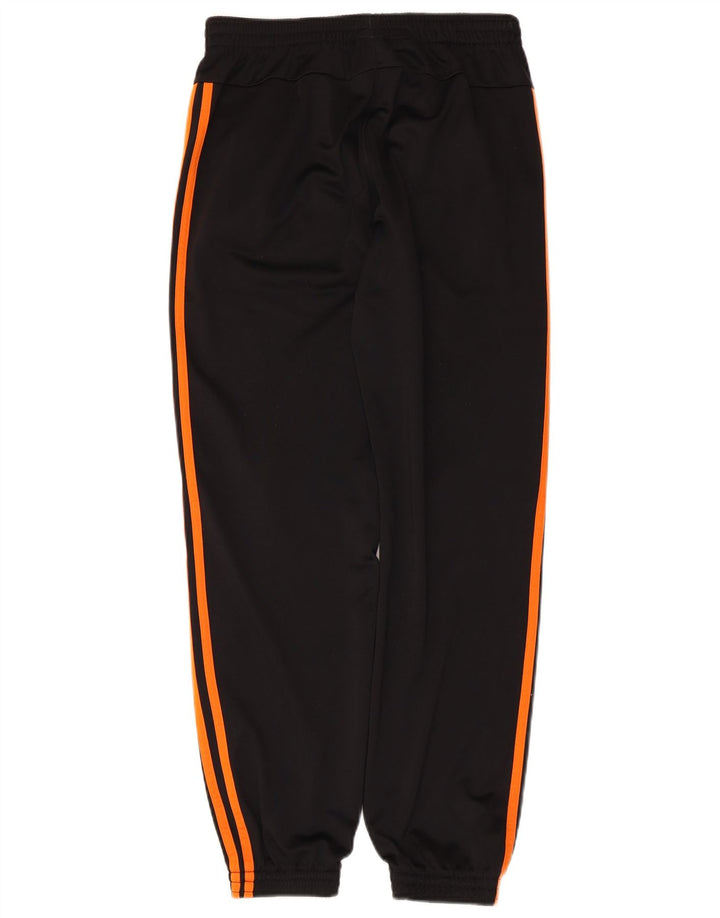 Adidas Boys Tracksuit Trousers Joggers 13-14 Years Black Polyester