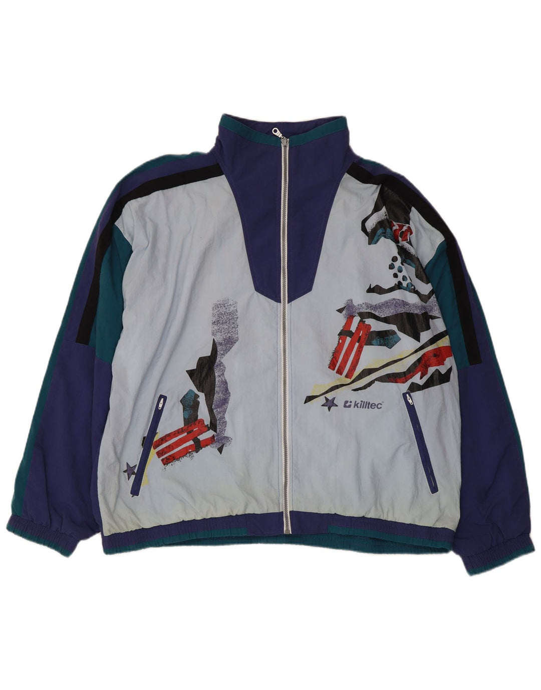 Ανδρική φόρμα Killtec Graphic Full Sports Large Blue Colorblock Polyamide