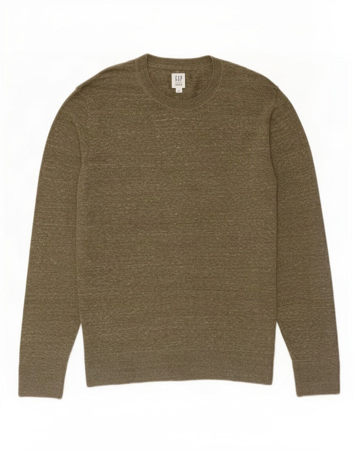 Ανδρικό πουλόβερ Gap Crew Neck Jumper Medium Khaki Flecked