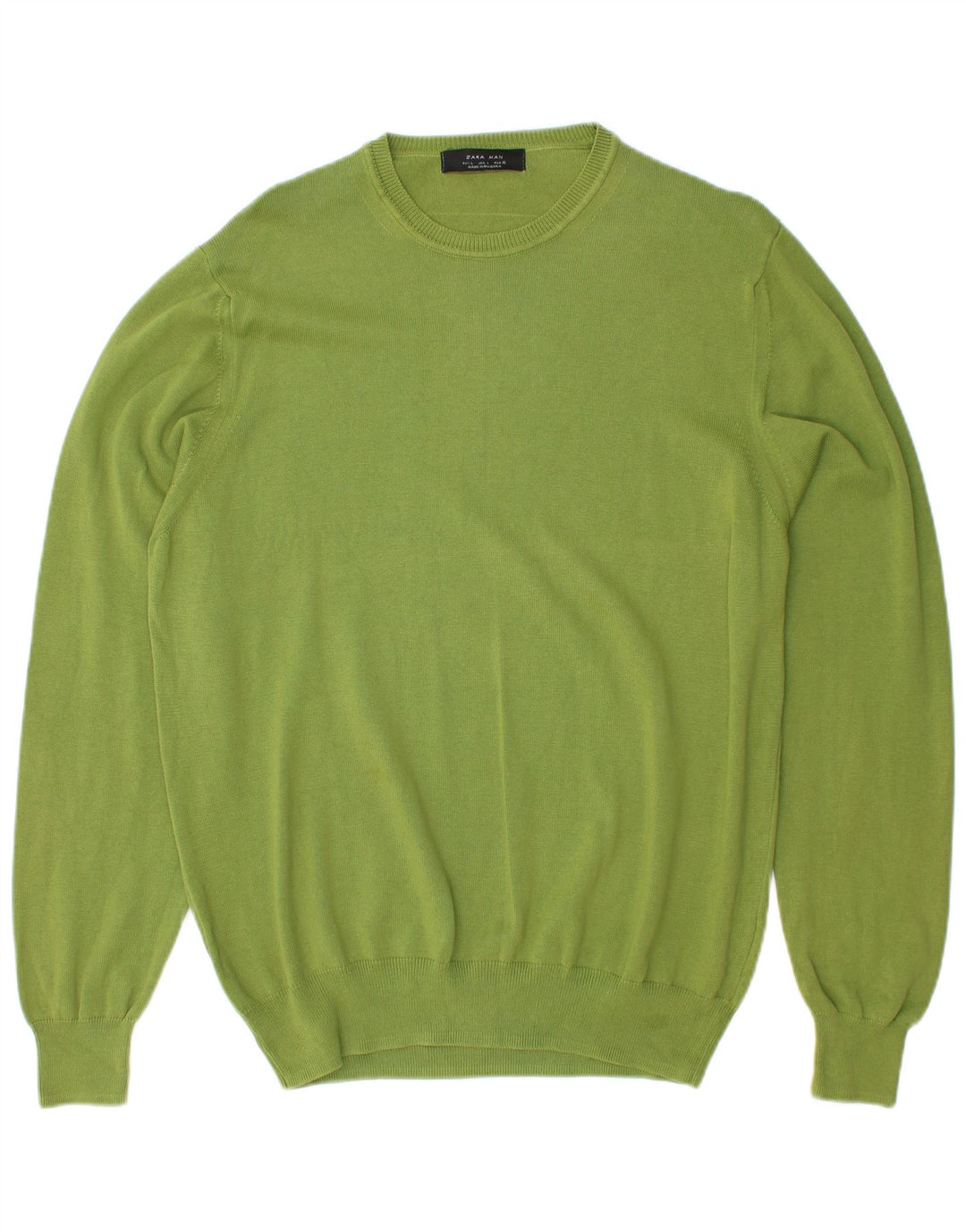 Ανδρικό πουλόβερ ZARA Crew Neck Jumper Μεγάλο Πράσινο