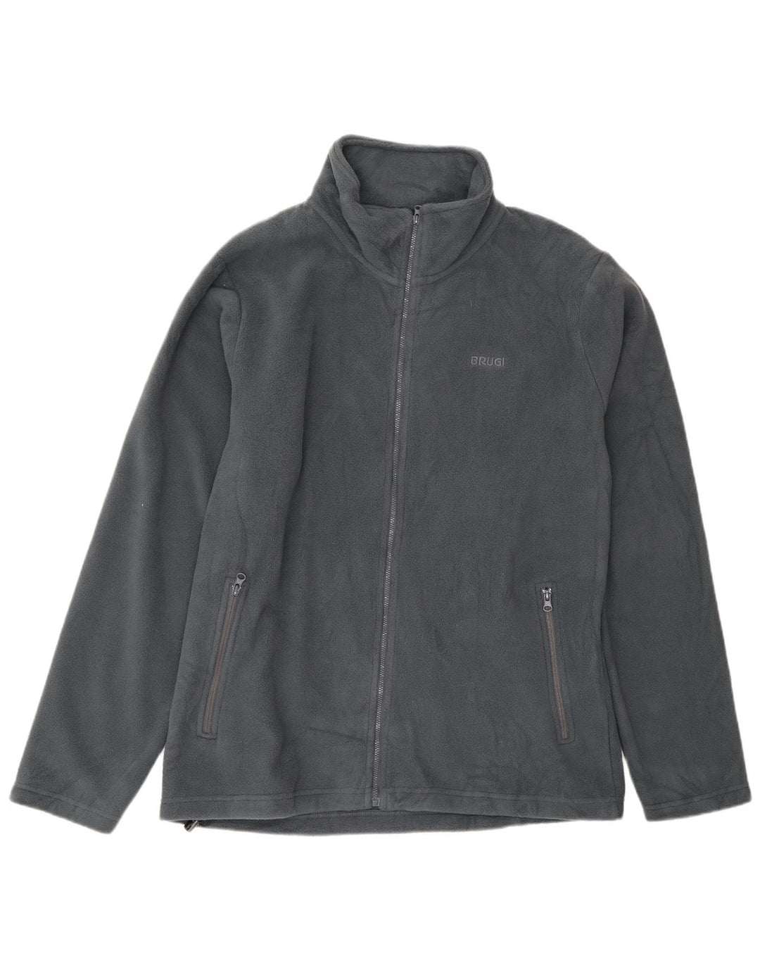 Brugi Ανδρικό Fleece Jacket UK 40 Large Grey Polyester