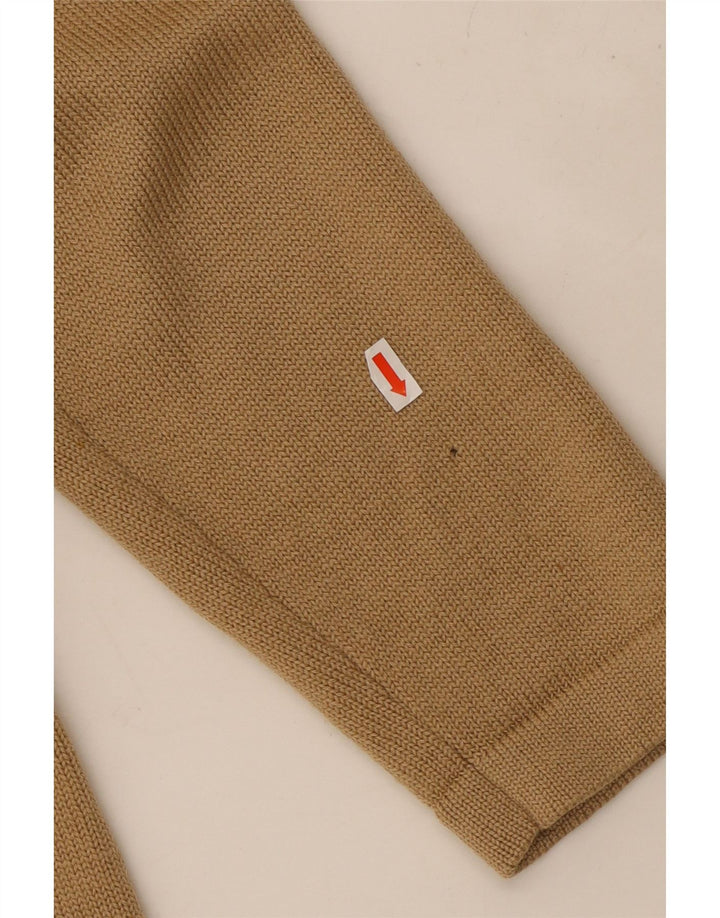 LUISA SPAGNOLI Γυναικείο πουλόβερ ζακέτα UK 14 Μεγάλο μπεζ μαλλί