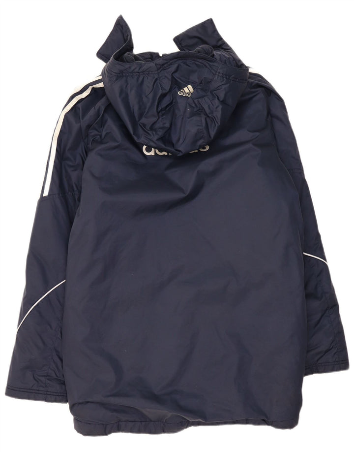 Adidas Ανδρικό γραφικό παλτό με επένδυση UK 36 Small Navy Blue Polyester