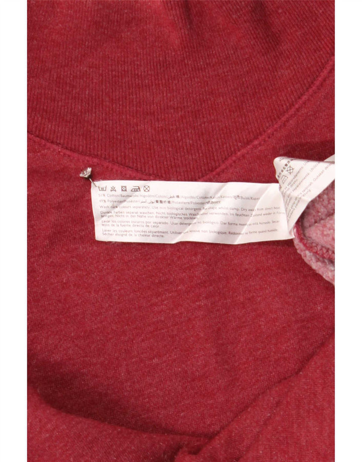 Jack Wills Γυναικεία φούτερ μεγάλου μεγέθους Jumper UK 12 μεσαίο κόκκινο βαμβακερό