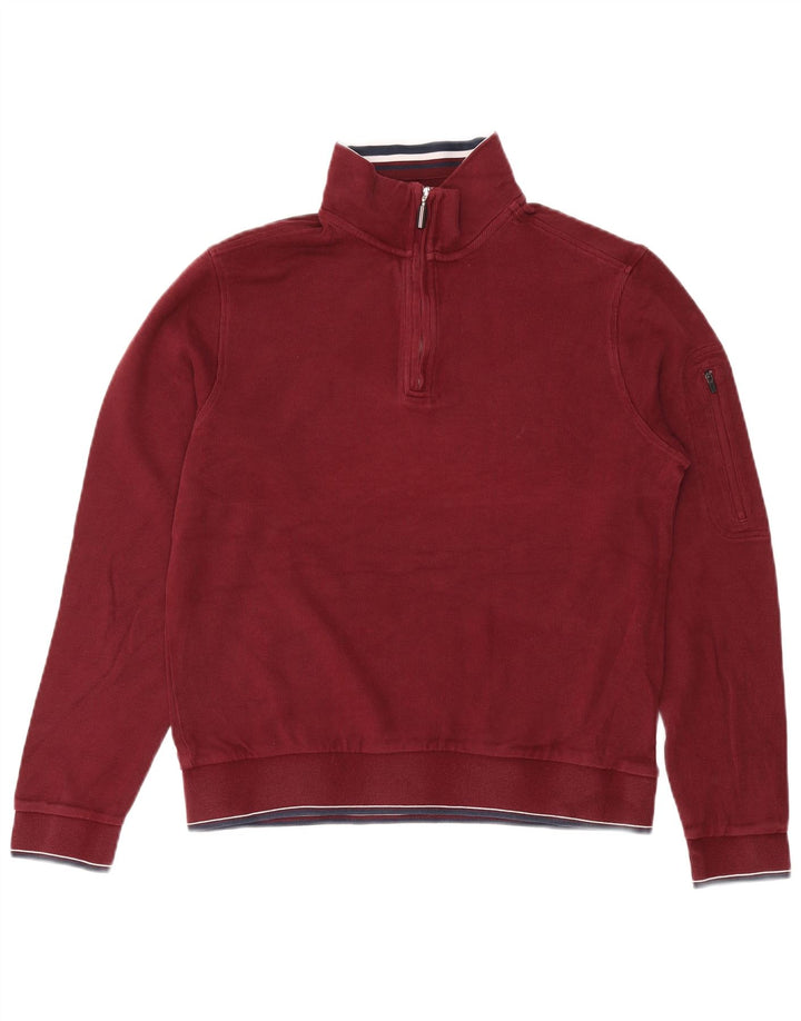 Ανδρική μπλούζα Marks & Spencer Blue Harbor Jumper Medium Burgundy