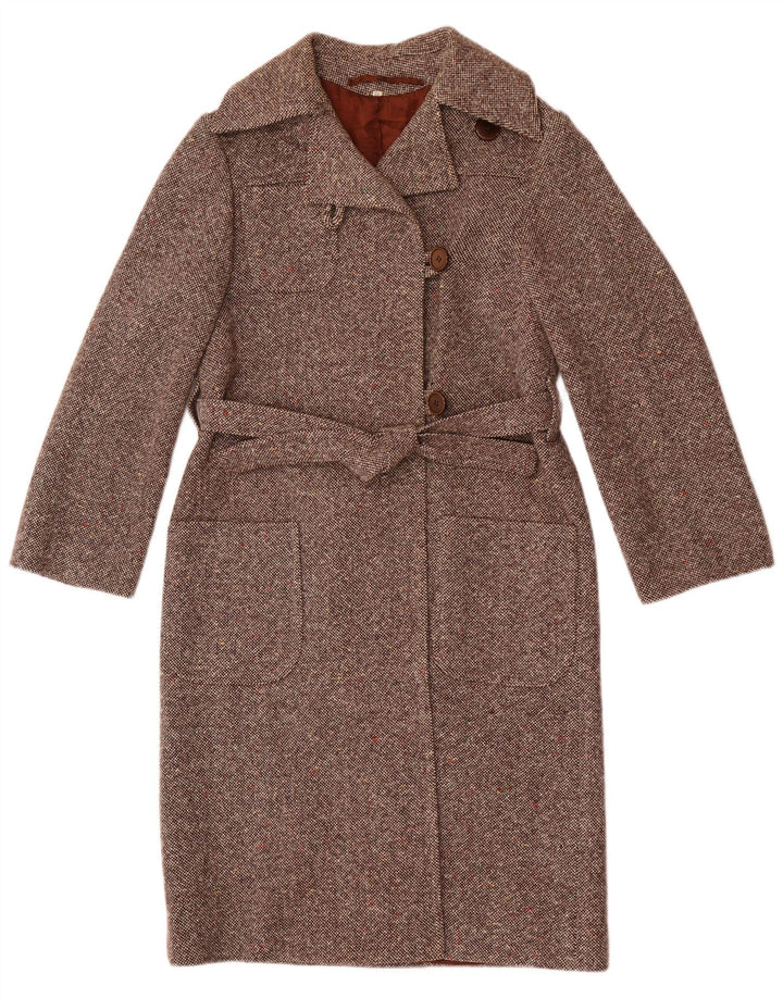 Vintage Γυναικείο Παλτό IT 42 Medium Brown Flecked