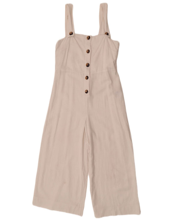 Γυναικεία αμάνικη φόρμα Topshop UK 8 Small White Len