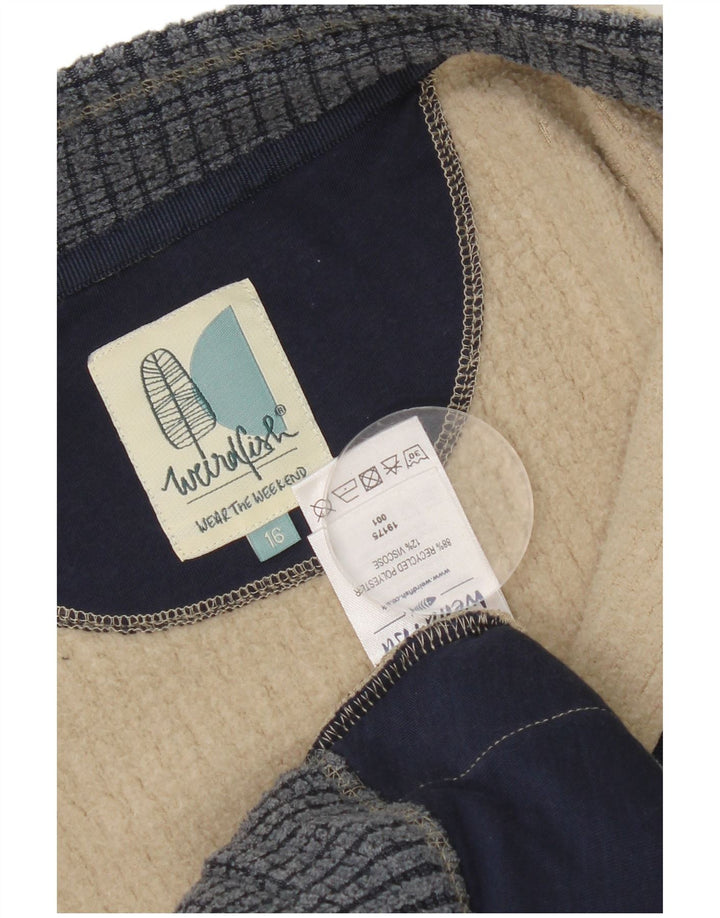 Weird Fish Γυναικείο Fleece Jacket UK 16 Large Grey Polyester
