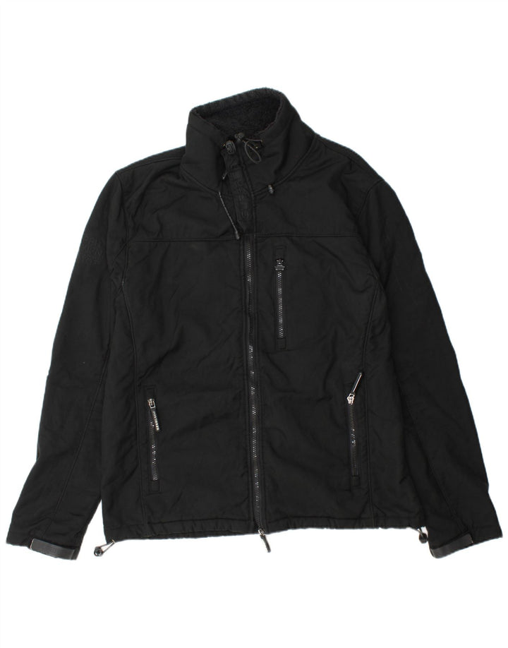 Ανδρικό SUPERDRY Windtrekker Windbreaker Jacket UK 46 3XL Μαύρο πολυεστέρα