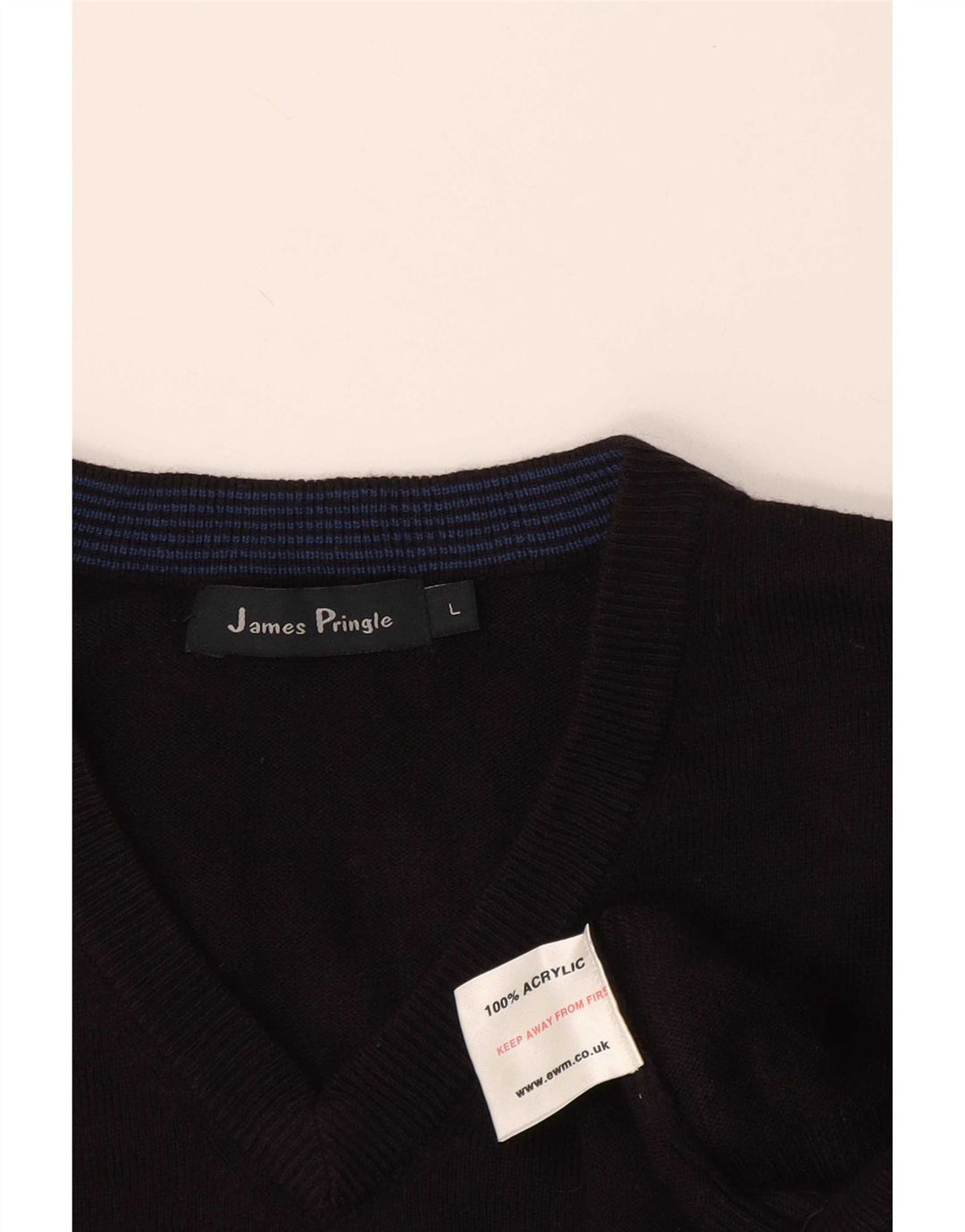 Ανδρικό γιλέκο James Pringle Tank Top Large Μαύρο Ακρυλικό