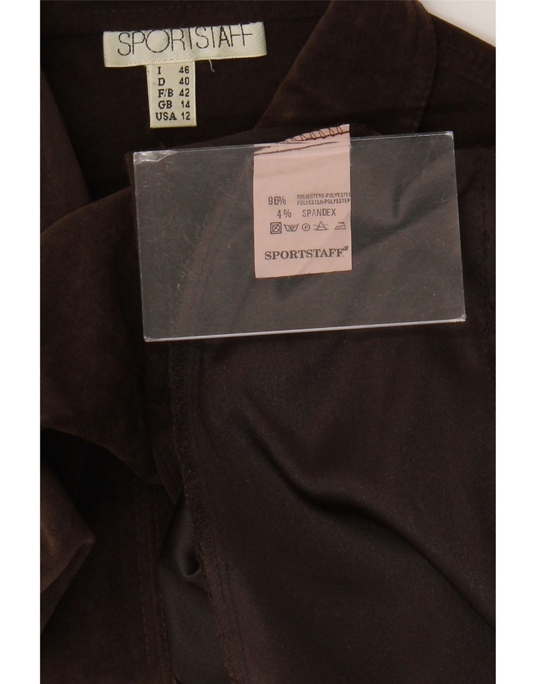 Sportstaff Γυναικείο Βελούδινο Πουκάμισο UK 14 Μεσαίο καφέ Πολυεστέρας