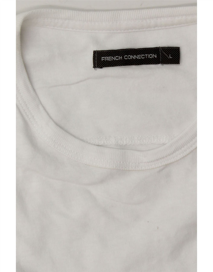 ΓΑΛΛΙΚΗ ΣΥΝΔΕΣΗ Ανδρικό T-Shirt Top Large Λευκό