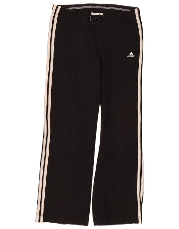 Γυναικεία αθλητική φόρμα Adidas Παντελόνι UK 10 Small μαύρο βαμβακερό