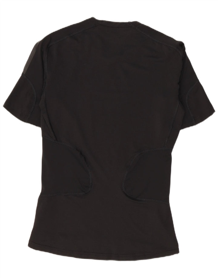 Adidas Γυναικείο T-Shirt Top UK 12 Medium Black Polyamide
