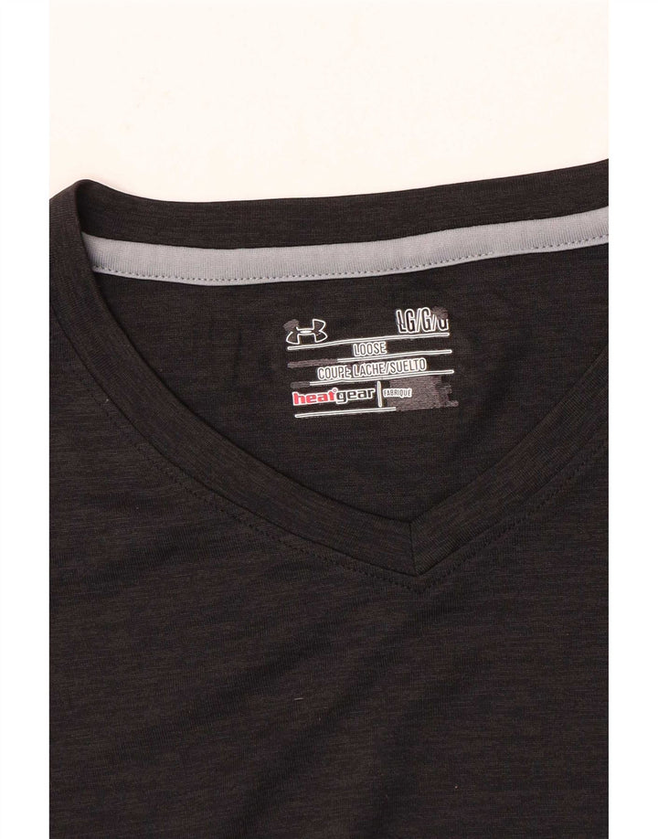 Ανδρικό κοντομάνικο μπλουζάκι Under Armour Top Large Black Flecked