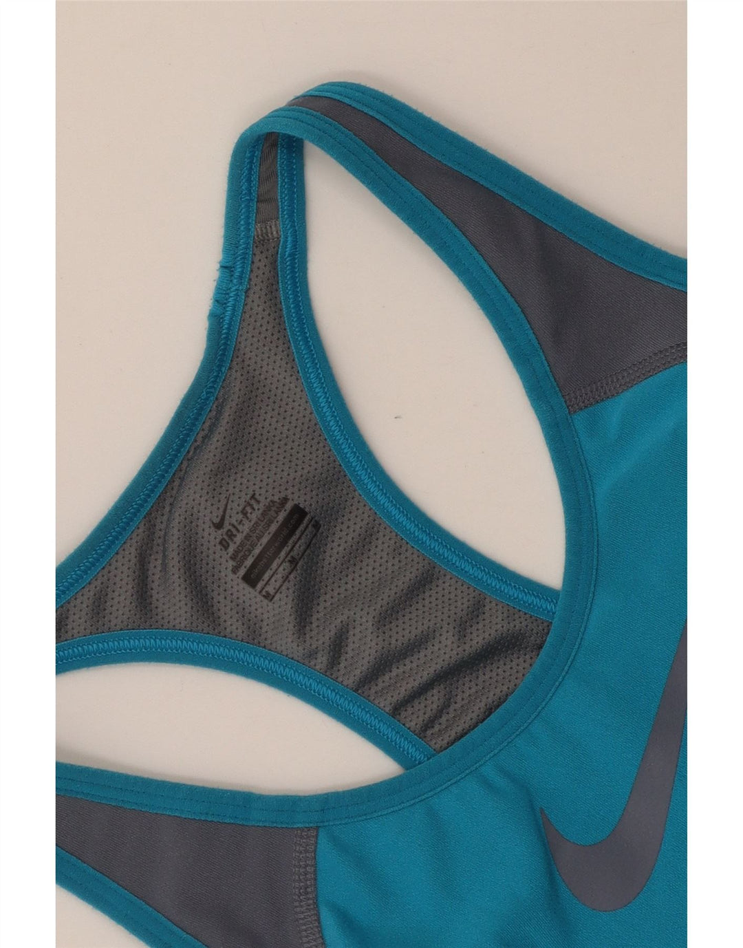 Γυναικείο γραφικό γιλέκο NIKE Dri Fit Top UK 12 Medium Blue Colourblock