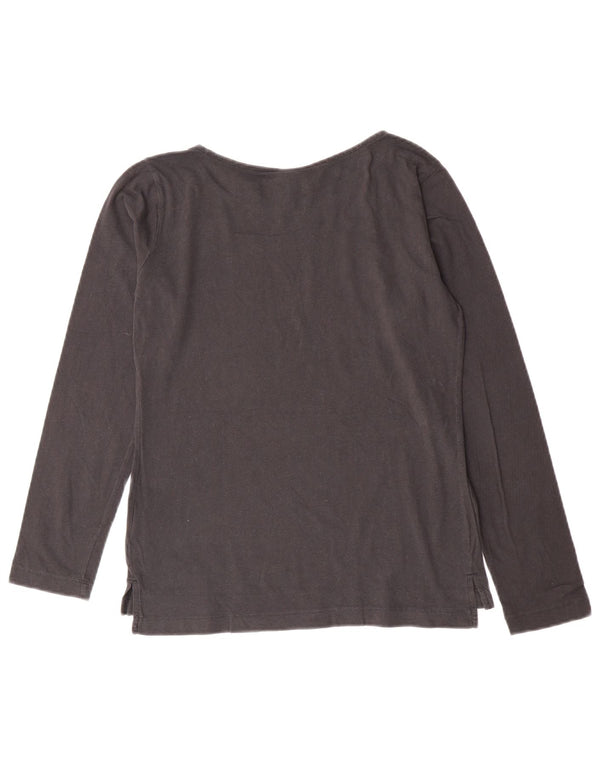 Champion Womens Easy Fit Μακρυμάνικο UK 10 Small Grey Cotton