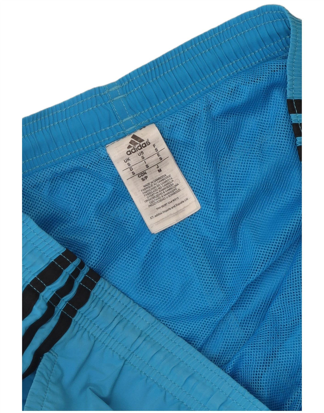 Ανδρικό σορτς κολύμβησης Adidas μικρό μπλε νάιλον