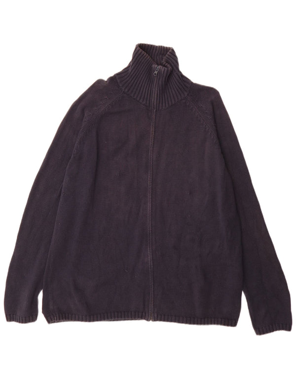 Ανδρικό πουλόβερ Zara Ζακέτα XL Navy Blue Cotton