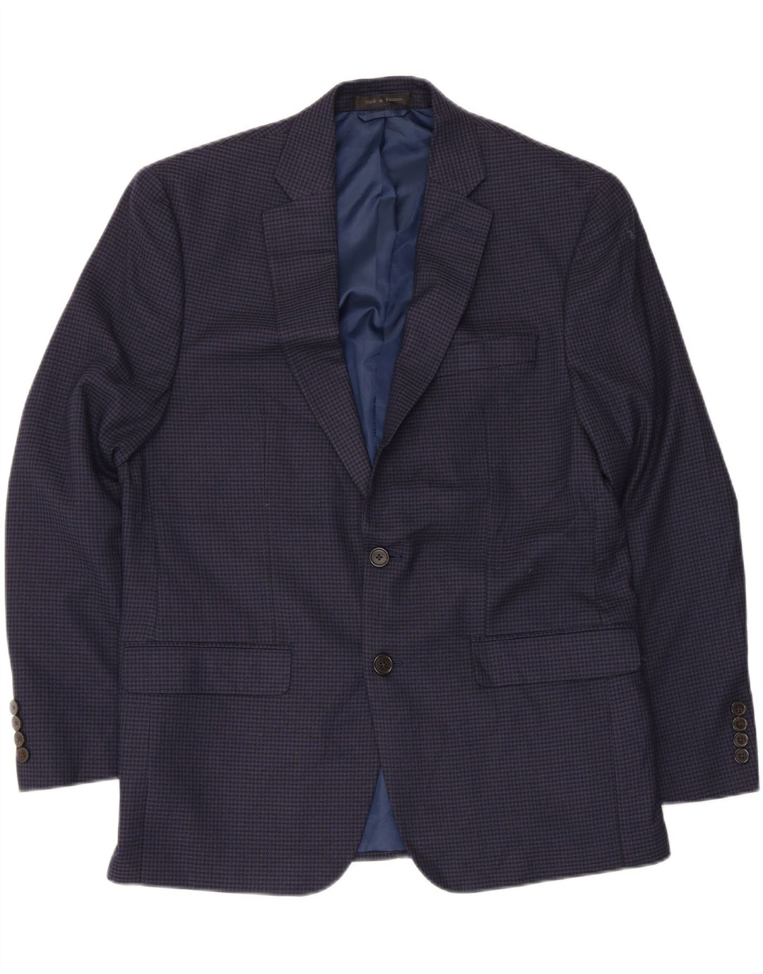 Chaps Ανδρικό σακάκι σακάκι με 2 κουμπιά UK 40 Medium Navy Blue Houndstooth