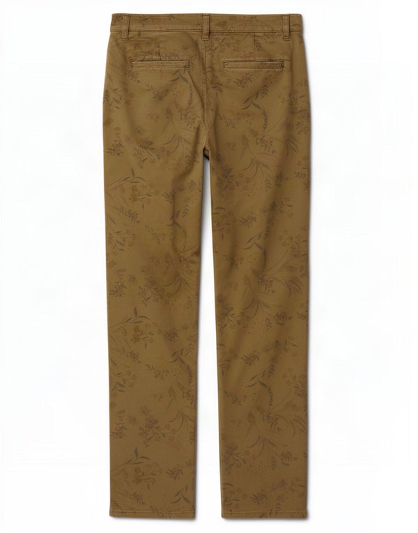 Marks & Spencer Γυναικείο παντελόνι Chino UK 12 Medium W30 L30 Khaki Floral
