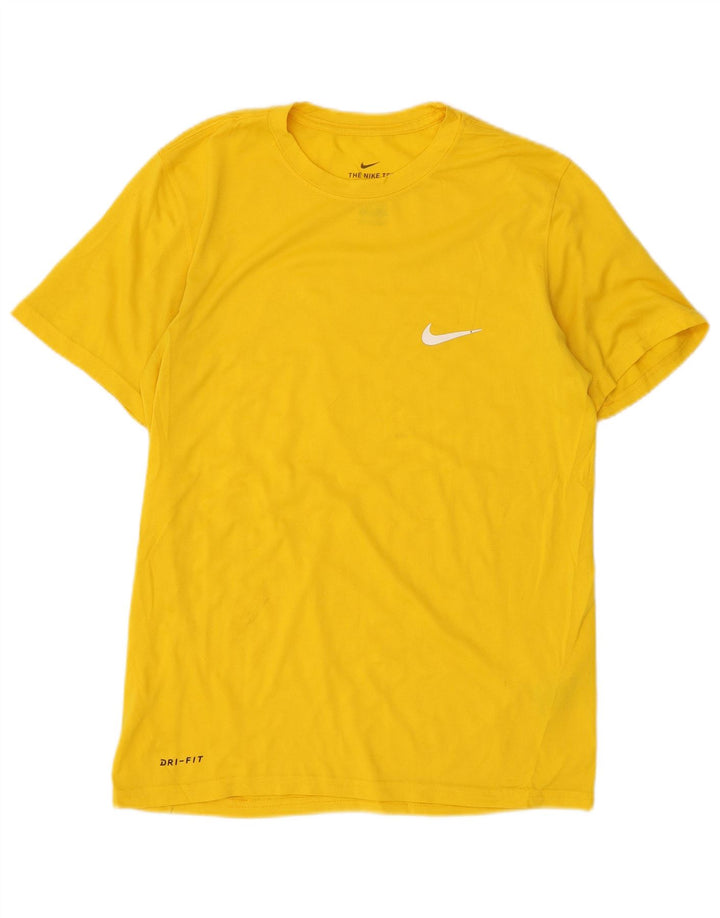 Ανδρικό μπλουζάκι Nike Dri Fit Μπλουζάκι από μικρό κίτρινο πολυεστέρα