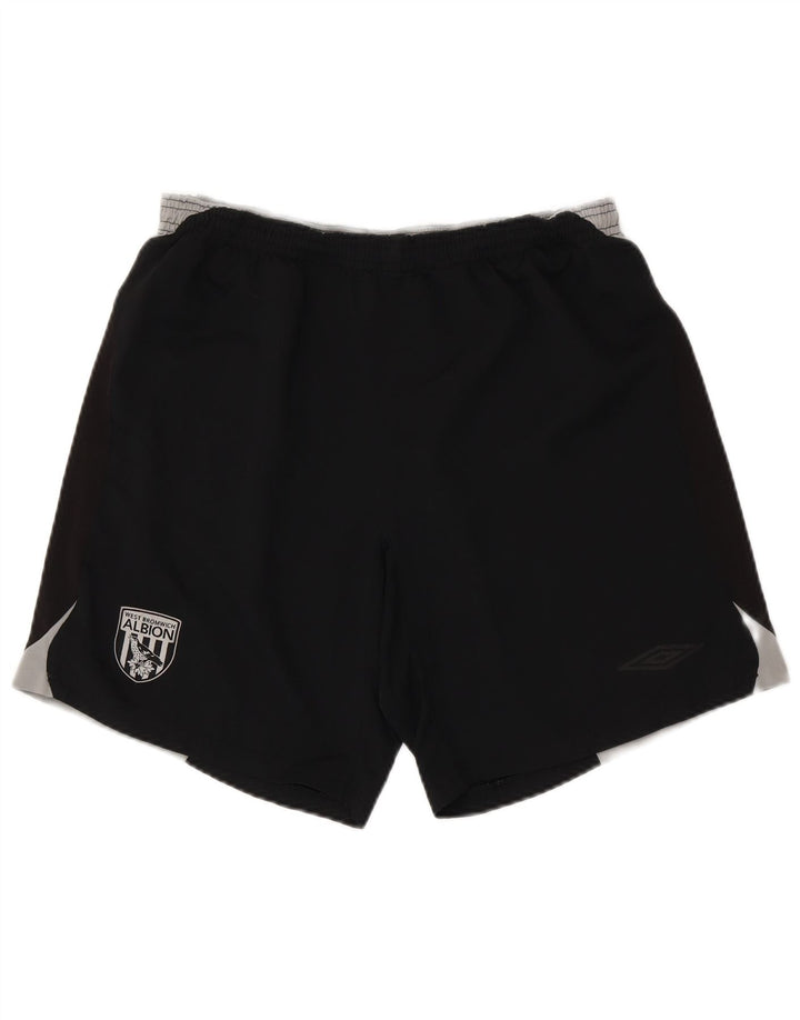 Ανδρικό γραφικό αθλητικό σορτς Umbro, μαύρο χρώμα, πολυεστέρας