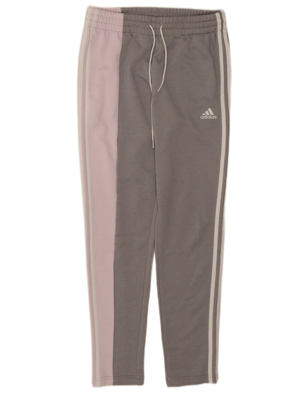 Adidas γυναικεία φόρμα παντελόνια UK 8/10 Small Grey Colourblock Polyester
