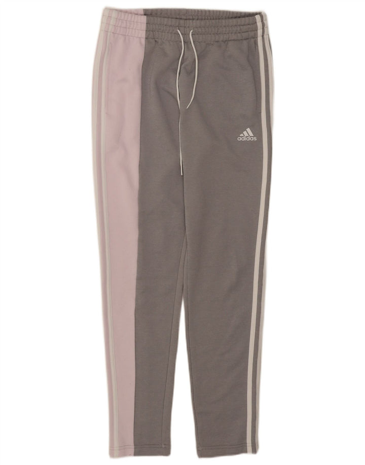 Adidas γυναικεία φόρμα παντελόνια UK 8/10 Small Grey Colourblock Polyester
