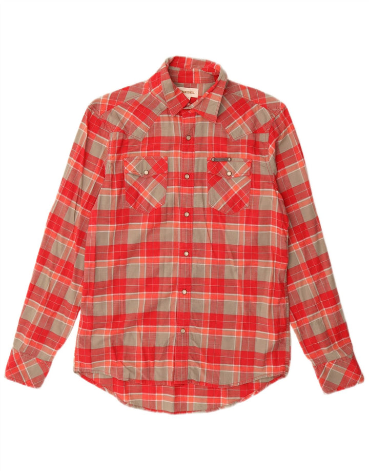 Ανδρικό πουκάμισο DIESEL Small Red Check Cotton