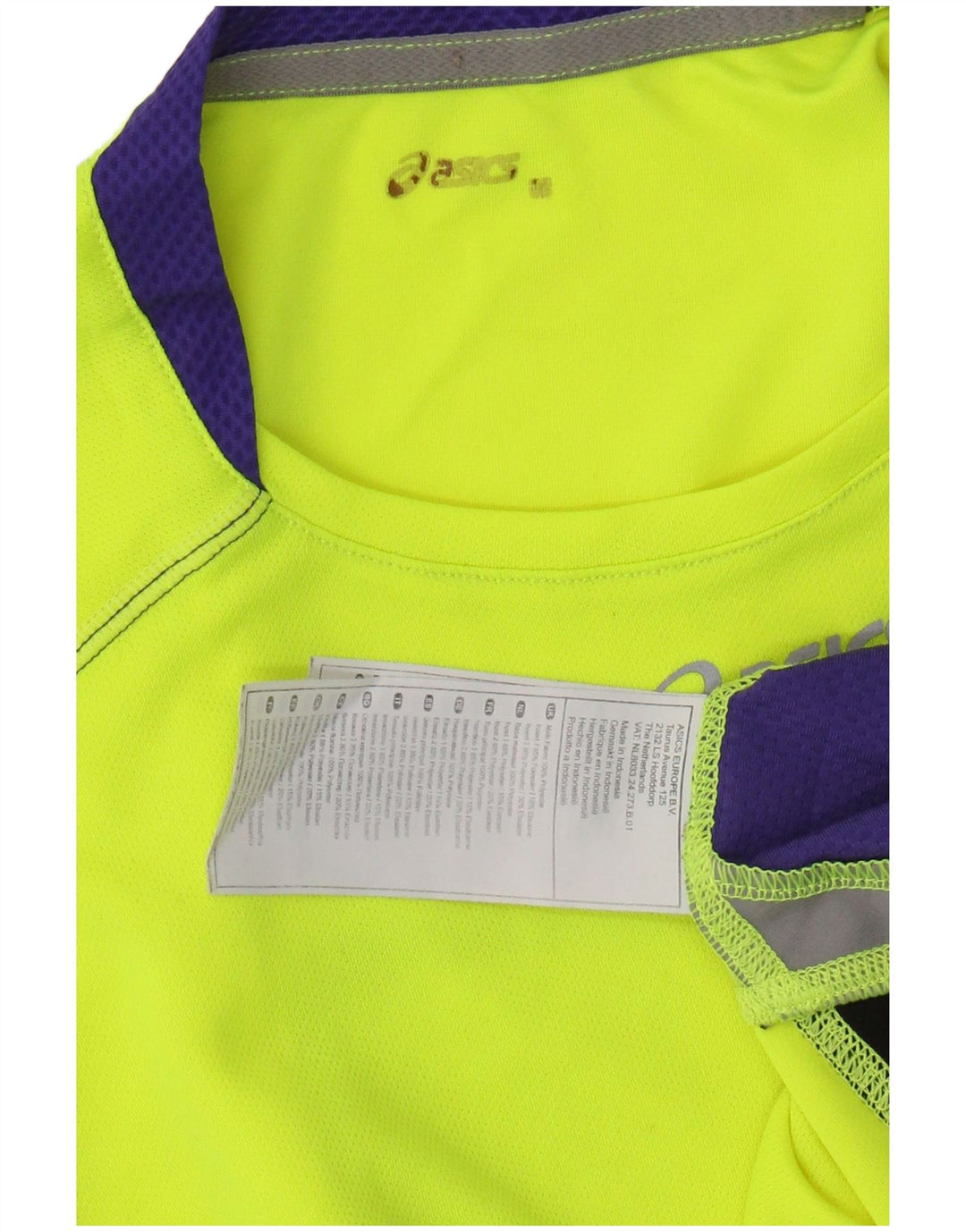 Ανδρικό γιλέκο ASICS Small Yellow Colorblock Polyester