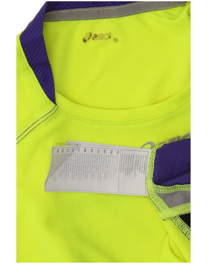 Ανδρικό γιλέκο ASICS Small Yellow Colorblock Polyester